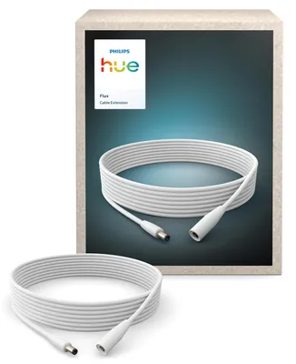 Produktbild von Philips Verlängerungskabel für Hue Flux LED-Streifen, 5 m, Stromkabel, Weiß, Polyvinylchlorid (PVC), Philips by Signify, III, 5000 mm