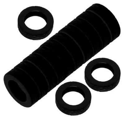 Produktbild von 16 Stück Silikon-Rollenschutzabdeckungen für Koffer