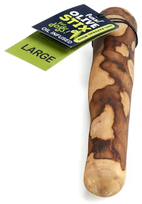 Zdjęcie produktu dla Fuzzl Olive Stix – zabawka do żucia, wytrzymała zabawka dla dużych psów