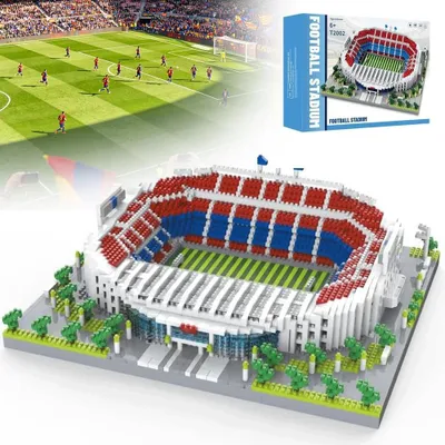 Produktbild von 3500 Teile Fußballstadion Bausteine Fußballplatz Baustein Set Architekturmodell