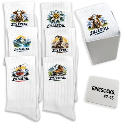 Produktbild von epicsocks Zillerblick Zillertal Socken in 42-46 im