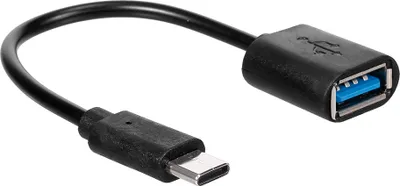 Produktbild von OTG-Adapter Typ C zu USB3.0 Adapterkabel Typ C Stecker zu USB3.0 Buchse Konverterkabel Hochgeschwindigkeits-Breitkompatibilitaet Schwarz