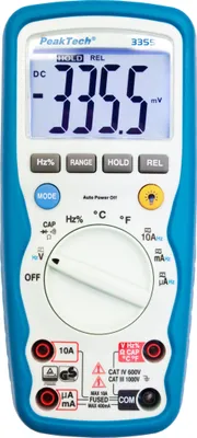 Produktbild von PeakTech P 3355 - Digitalmultimeter  4.000 Counts  1000V AC/DC  10A AC/DC - IP67