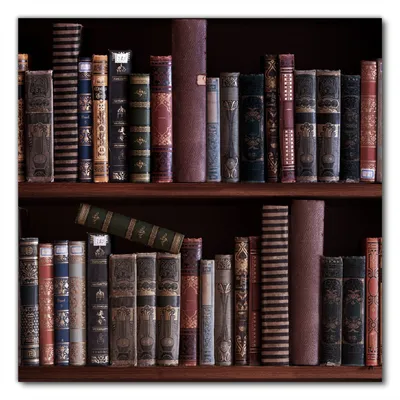 Produktbild von Wallario selbstklebende Möbelfolie/ Tischdecke für Innen und Außen, Größe: 90 x 90 cm - Bücherregal mit alten Büchern
