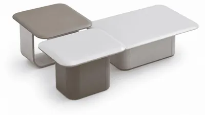 Obrázek produktu pro Šedé konferenční stolky, moderní set konferenčních stolků, obývací stůl