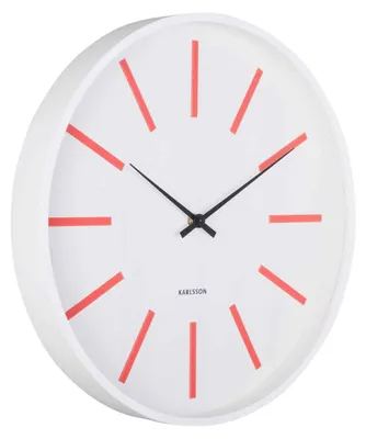 Produktbild von Karlsson - Wanduhr Arruga Retro - Leuchtendes Rot - Ø40cm