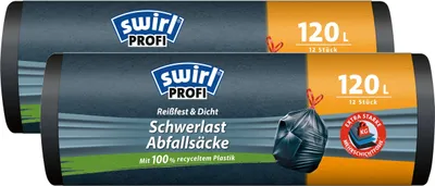 Produktbild von Swirl Schwerlast Säcke 120L 12 stk./ Rolle (2er Pack)