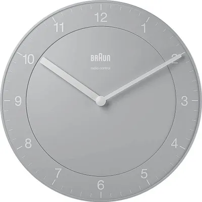 Produktbild von Braun BC06G-DCF Klassik Funkwanduhr 20 cm grau