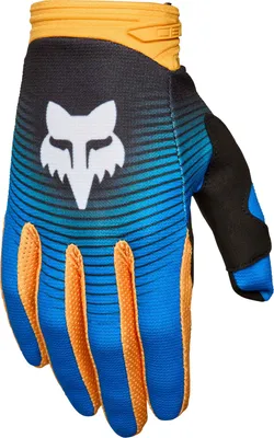 Zdjęcie produktu dla Rękawice motocyklowe FOX 180 Collect, niebiesko-pomarańczowe, rozmiar XL
