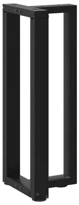 Imagen del producto de Patas para consola en forma de T 2 uds negro 25x28x(72-73) cm