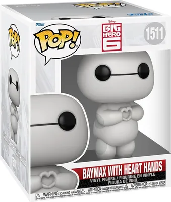 Image de Funko POP ! Disney Baymax avec mains en cœur | Big Hero 6 figurine à collectionner | 1511 | 9,5 cm