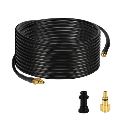 Produktbild von SWANEW Rohrreinigungsschlauch für Hochdruckreiniger 180bar- Rohrreinigungsset Schlauch mit Adapter geeignet für Kärcher K2-K7 10m