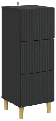 Produktbild von Schubladenschrank Schwarz 33 x 34,5 x 90 cm Holzwerkstoff