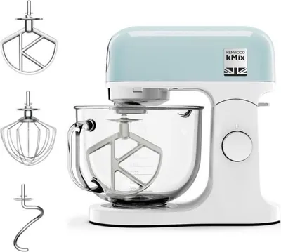 Image de Robot Pâtissier Multifonction KENWOOD kMix KMX754APB, Moteur 1000W, Bol en Verre 5L, 6 Vitesses