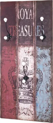 Produktbild von Haku Wandgarderobe, bunt - Maße: 45 cm x 12 cm x 100 cm; 42962