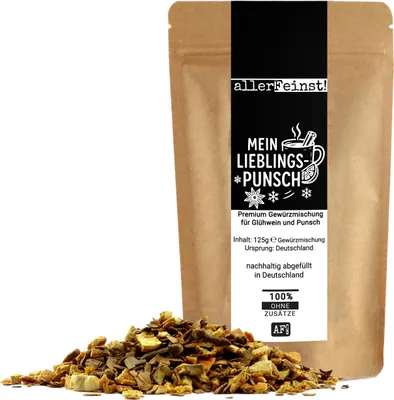 Produktbild von Mein Lieblings-Punsch | Premium Gewürzmischung mit Ceylon-Zimt, Orange & Sternanis für Glühwein, Punsch & Heißgetränke - 125g