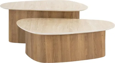 Produktbild von AnLi Style Couchtisch Romano dreieckig Set/2