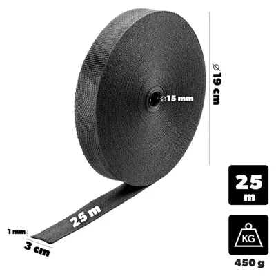 Obrázek produktu pro Garten Pflanzenbinder – Fixovací pásky pro stromy a keře – 3 cm x 25 m – Stabilní upevňovací páska – Páska pro rostliny