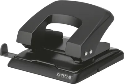 Produktbild von Locher HP30 Metall für 30 Blatt mit Anschlagschiene schwarz Packung mit 20 Stück