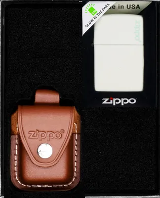 Produktbild von Feuerzeug-Set  ZIPPO  GLOW IN DARK LOGO Geschenk No2