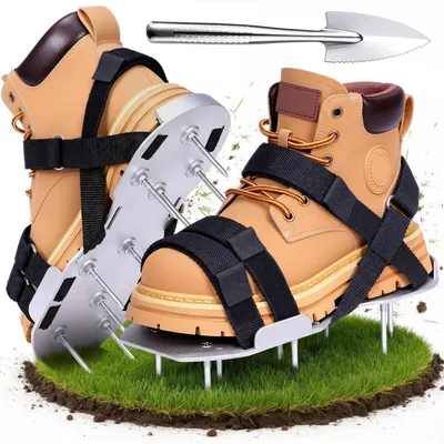 Zdjęcie produktu dla Buty aeratora z darmową łopatką do pielęgnacji trawnika