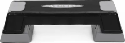 Produktbild von ACTIGET Stepper Fitness Step Aerobic Steppbrett, höhenverstellbare Stepbank für Home Workout - Grau/Schwarz
