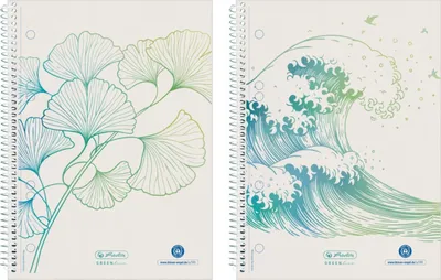 Produktbild von herlitz Spiralblock - DIN A5 - kariert - 70 Blatt