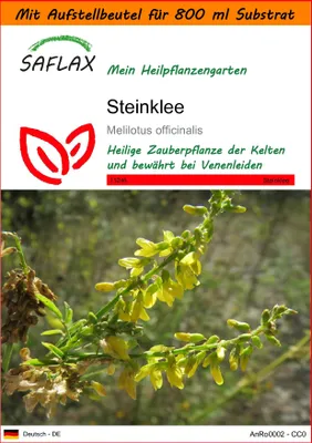 Produktbild von SAFLAX Garden in the bag - Steinklee - Melilotus officinalis - 250 Samen - Mit Anzuchtsubstrat im praktischen, selbst aufstellenden Beutel