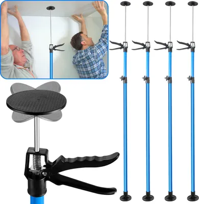 Obrázek produktu pro Hengda 2 páry stropních podpěr V. 115-290 cm Montážní podpěra do 30 kg Teleskopická podpěra Jednoruční podpěra Rychloupínací podpěra