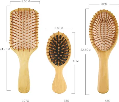 Produktbild von Hölzerner Haarkamm, Sclap-Massagebürste, Airbag, antistatische Bürsten, Kopfhaut-Styling-Werkzeug