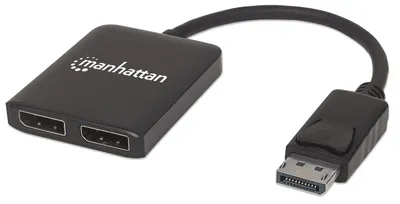 Obrázek produktu pro Manhattan 207768, DisplayPort, 2x DisplayPort, 3840 x 2160 px, Černá, Plast, 4K Ultra HD