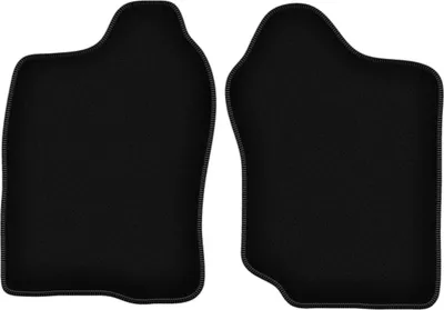 Produktbild von Wielganizator Velours-Autoteppiche vorne – passend für Suzuki Jimny (SUV, Bj. 1998-2007) –  schwarz, passgenau, mit Befestigungen set 2 Stk.