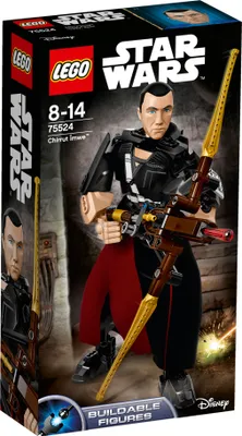 The image shows the packaging of a LEGO Star Wars Chirrut Îmwe buildable figure.