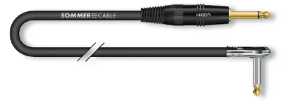 Produktbild von Instrumentenkabel SC-Spirit LLX, 1 x 0,38 mm² | Klinke / Klinke 90° | 10,00m | schwarz