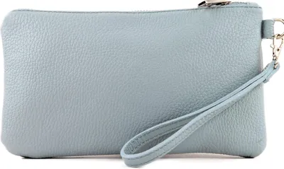 Produktbild von Geldbörse Damen Leder Damen Leder Clutch, Handgelenktasche Klein, 22 x 13 cm, Vielfarbig mit KOMPAKTE GRÖSSE HOCHWERTIGE VERARBEITUNG