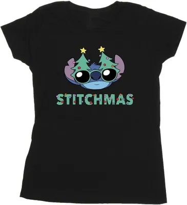 Produktbild von Disney - "Stitchmas" T-Shirt für Damen BI26103 (L) (Schwarz)