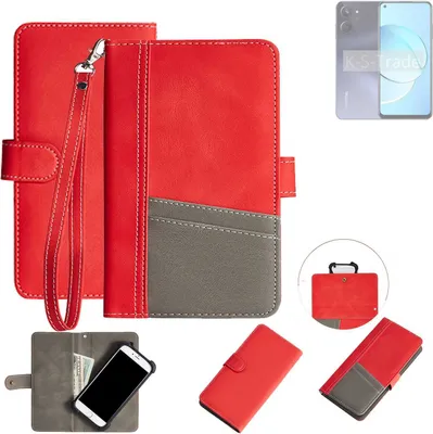Produktbild von K-S-Trade Handy Schutzhülle für Realme 10 Hülle Portemonnee Brieftasche Klapphülle Kartenfächer Flip Wallet Case Etui