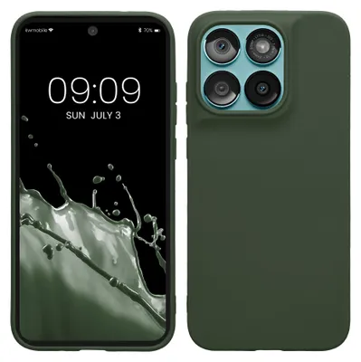 Produktbild von kwmobile Hülle für Motorola Moto G67 / G77 / G87 TPU Case - Handyhülle unterstützt kabelloses Laden, flexible Schutzhülle, gummiertes Cover in