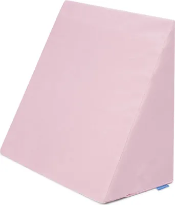 Produktbild von Badum - Rückenkissen, Keilkissen Bett, Memory Foam, Bezug, 60x50x30 - Hellrosa