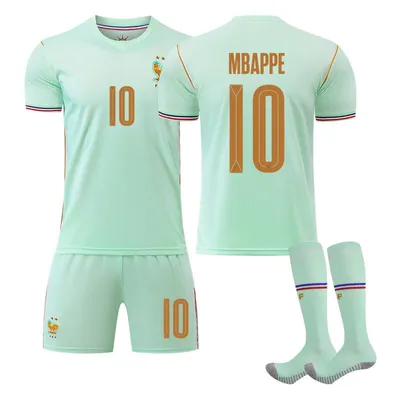 Immagine prodotto di #10 MBAPPE Maglia da calcio da trasferta Francia Coppa del Mondo 2026 per bambini e adulti TAGLIA:S