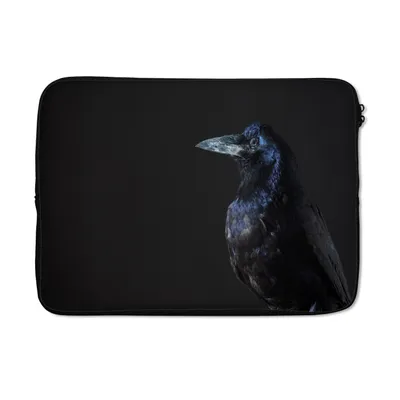 Produktbild von MuchoWow® Laptop Hülle 14 ZollVogel - Tiere - Schwarz Laptoptasche - Laptoptasche - Stoßsicher - Schutzhaube