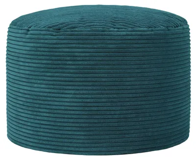 Produktbild von Icon Milano Cord Sitzsack Hocker mit Füllung, Blaugrün