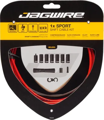 Produktbild von Jagwire Schaltzugset Road & Mountain Sport Universal Rot - präzise Schaltperf...