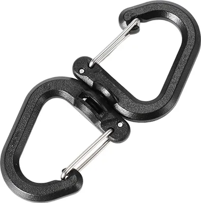 Produktbild von 1/5 Stück 360 Grad drehbarer Haken, tragbar, leicht, für Outdoor, Camping, Wandern, S-förmiger Schwenkhaken, Kleiderbügel, Hängeschnalle, Campingzubehör