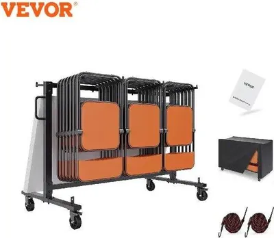 Produktbild von Verrijdbare Transportwagen für 36 Klapstühle mit Opbergfunktion