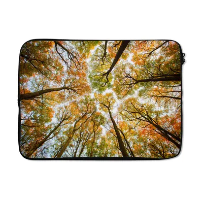 Produktbild von MuchoWow® Laptop Hülle 14 ZollHerbst - Himmel - Baum Laptoptasche - Laptoptasche - Stoßsicher - Schutzhaube