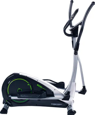 Produktbild von Christopeit Crosstrainer-Ergometer ECO 2000 – Umweltfreundlicher Heimtrainer mit Eigenstromerzeugung, 10 kg Magnet-Brems-System, 24-stufiger Widerstandsregelung, Kinomap & USB-Ladefunktion, LED-Display, 12 Trainingsprogramme, Pulsüberwachung