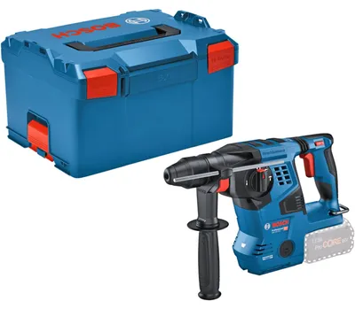 Zdjęcie produktu dla Bosch GBH 18V-28 C PROFESSIONAL, SDS Plus, Czarny, Niebieski, Czerwony, Silnik bezszczotkowy, 2,8 cm, 3,3 J, 4220 bpm
