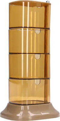 Imagen del producto de Recipiente de plástico para especias con 4 compartimentos, ideal para sal, azúcar, pimienta y otros condimentos. Contenedor hermético para especias, perfecto para la cocina del hogar