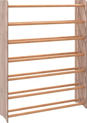 Obrázek produktu pro vidaXL Věšák na boty Brown 90x24x117 cm odvozený výrobek ze dřeva